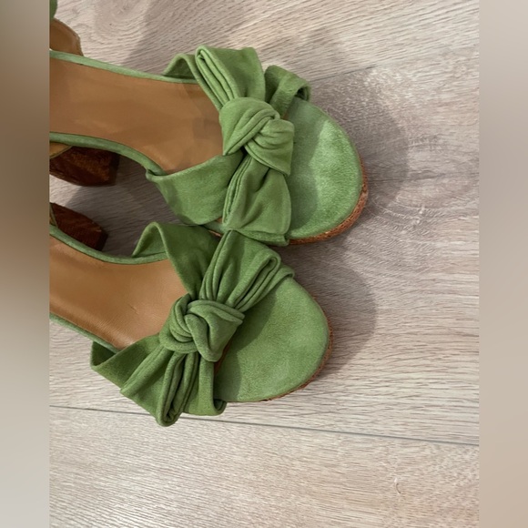 Sezane Armony Heels - Green Suede - Picture 12 of 15